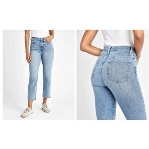 Splendid Cropped Stovepipe Jeans Size 25 High-Waisted Denim Retail $124